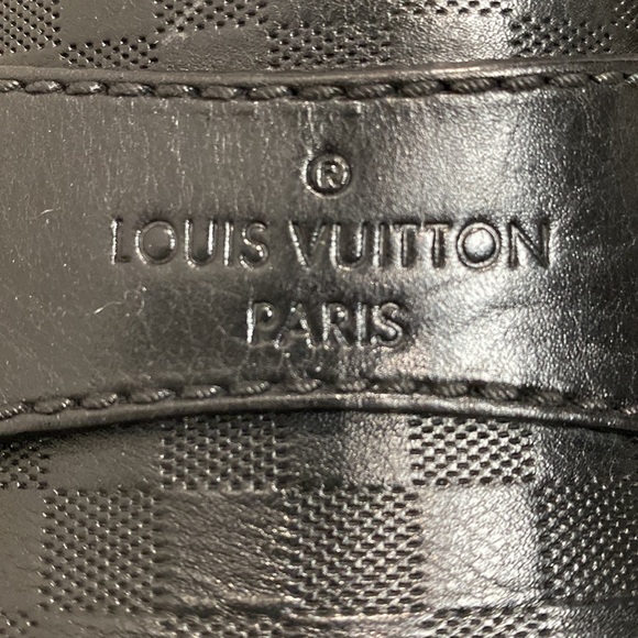 LOUIS VUITTON MENS LOAFERS LV LOGO INFINITE DAMIER SHOES 8.5US/7.5LV - Picture 2 of 11